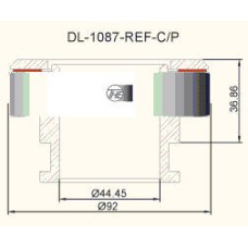 ( 1087REFC/P ) - THE - CRAPODINA EMBRAGUE FORD F-100 (caja CLARK) ( LARGO PORTA 52  , Æ 44,45 )