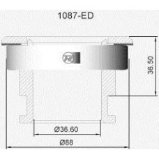 ( 1087ED ) - THE - CRAPODINA EMBRAGUE FORD F-100 BRASIL PLACA A DIAFRAGMA ( L PORTA 52 Ø 36,60 )