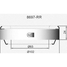 ( 8697RR ) - THE - CRAPODINA EMBRAGUE TRACTOR FIAT LINEA E 700 - 800 - 900 y 1100 (VKC3528)
