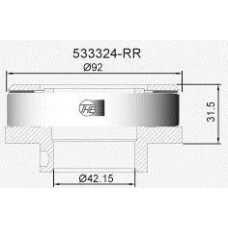 ( 537166RR ) - THE - CRAPODINA EMBRAGUE AGRALE 7000 MOD 1993 EN + MB1214/15/17/18/ 1313 S/PORTA