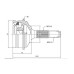 ( 275K ) - TRC - HOMOCINETICA L.RUEDA  PEUGEOT 206 ABS 48 DIENT (21X22) SEG MEDIO