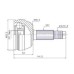 ( 354K ) - ROLL - HOMOCINETICA L.RUEDA FORD FIESTA KA ZETEC  ESCORT 95/96 (25 X 22) SEGURO EXTERNO