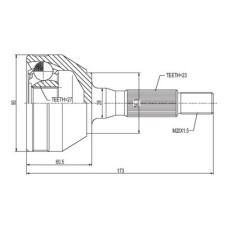( 365K ) - TRC - HOMOCINETICA L.RUEDA RENAULT TRAFIC HASTA 92 (23x27) SEG INT