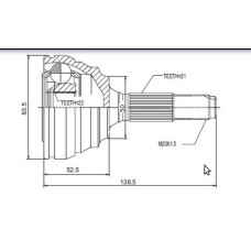 ( 573K ) - TRC - HOMOCINETICA L.RUEDA PEUGEOT 206 (21X22) SEG INT