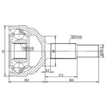 ( 695K ) - TRC - HOMOCINETICA L. RUEDA  RENAULT LOGAN SANDERO 1.5 DCI  (23X30) SEG INTER